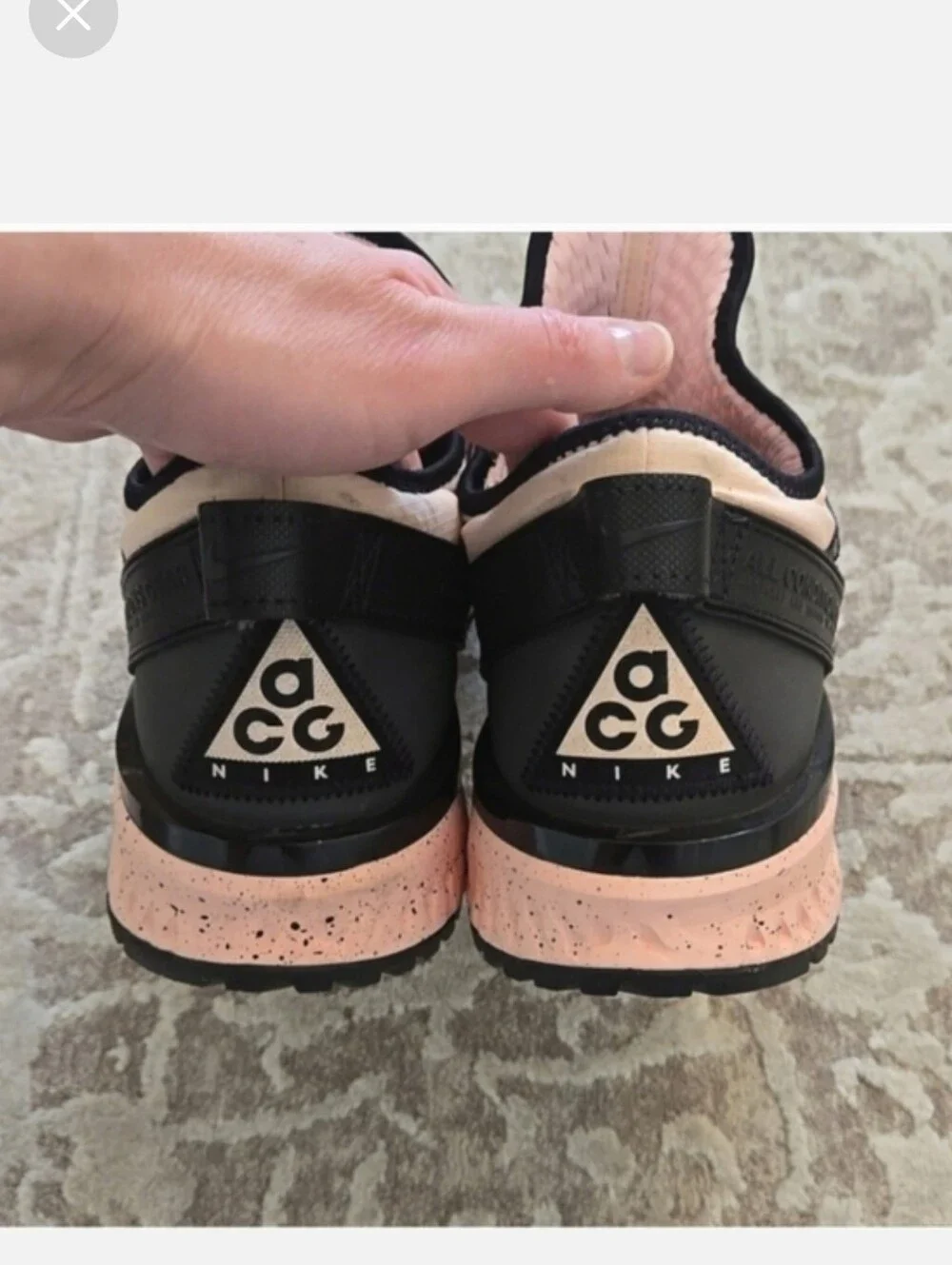 Men Nike Pink Black Shoes Size 11